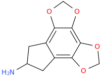 2-amino-4,5-methylenedioxy-6,7-methylenedioxyindan.png