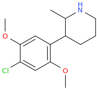 2-methyl-3-(4-chloro-2,5-dimethoxyphenyl)piperidine.png