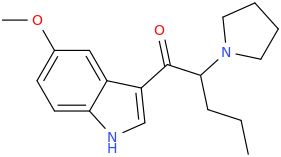 1-(5-methoxy-1H-indol-3-yl)-2-(pyrrolidin-1-yl)pentan-1-one.png