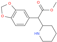 1-(1,3-benzodioxole-5-yl)-1-carbomethoxy-1-(2-piperidinyl)methane.png