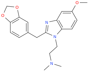  2-piperonyl-1-(dimethylaminoethyl)-5-methoxybenzimidazole.png