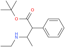 O-tert-butyl-1-phenyl-1-carboxy-2-ethylaminopropane.png