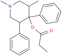 N,5-dimethyl-3,4-diphenyl-piperidin-4-ol propionate.png