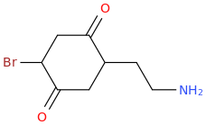  1-(2,5-dioxo-4-bromocyclohex-1-yl)-2-aminoethane.png
