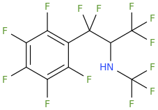 1-(2,3,4,5,6-pentafluorophenyl)-2-(trifluoromethylamino)-1,1-difluoro-2-(trifluoromethyl)ethane.png