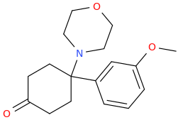 1-(4-morpholinyl)-1-(3-methoxyphenyl)cyclohexan-4-one.png
