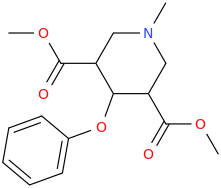 1-methyl-3,5-dicarbomethoxy-4-(phenoxy)1-azacyclohexane.png