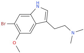 6-Bromo-5-methoxy-3-(dimethylaminoethyl)indole.png