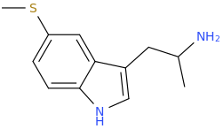  1-(5-methylthio-indole-3-yl)-2-aminopropane.png