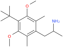 3-(2-aminopropyl)-2,4-dimethyl-5-methoxy-6-tert-butyl-anisole.png