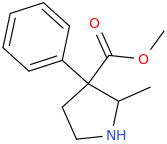 3-phenyl-3-carbomethoxy-2-methylpyrrolidine.png