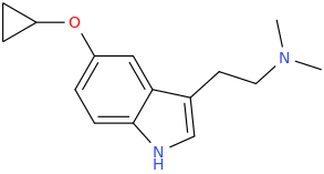 1-(5-cyclopropyloxyindole-3-yl)-2-dimethylaminoethane.png