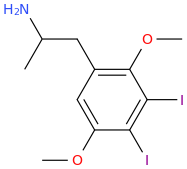    1-(3,4-diiodo-2,5-dimethoxyphenyl)-2-aminopropane.png