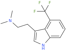1-(4-trifluoromethylindole-3-yl)-2-dimethylaminoethane.png