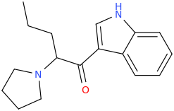 1-oxo-1-(indole-3-yl)-2-(1-pyrrolidinyl)pentane.png