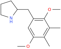 2-(3,4-dimethyl-2,5-dimethoxyphenylmethyl)-pyrrolidine.png