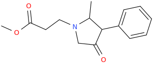 1-(2-carbomethoxyethyl)-2-methyl-3-phenyl-1-aza-4-oxocyclopentane.png