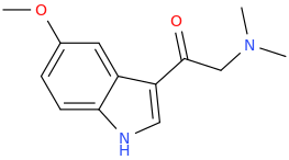 1-(5-methoxy-3-indolyl)-1-oxo-2-dimethylaminoethane.png