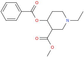 4-benzoyloxy-3-carbomethoxy-N-ethylpiperidine.png