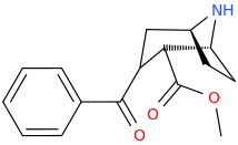 N-desmethyl-3-phenylmethanonyl-2-carbomethoxytropane.png