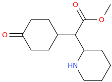 1-(4-oxocyclohexyl)-1-carbomethoxy-1-(2-piperidinyl)methane.png