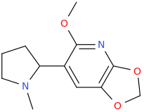 1-methyl-(5,6-methylenedioxy-2-methoxypyridin-3-yl)-pyrrolidine.png