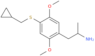 1-(4-(cyclopropylmethylthio)-2,5-dimethoxyphenyl)-2-aminopropane.png