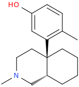 (4aR,8aS)-N-methyl-4a-(2-methyl-5-hydroxyphenyl)decahydroisoquinoline.png