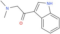3-(1-oxo-2-dimethylaminoethyl)-indole.png