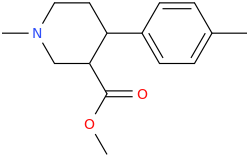 N-methyl-3-carbomethoxy-4-(4-methylphenyl)piperidine.png