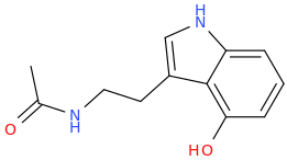 3-acetylaminoethyl-4-hydroxyindole.png