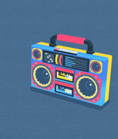 80s radio GIF by Michael Shillingburg