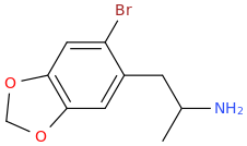 1,2-methylenedioxy-4-(2-aminopropanyl)-5-bromobenzene.png