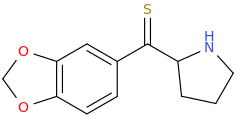 1-(3,4-methylenedioxyphenyl)-1-(2-pyrrolidinyl)-1-thioxomethane.png
