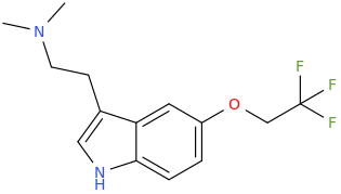 1-(5-(2,2,2-trifluoro)ethoxyindole-3-yl)-2-dimethylaminoethane.png