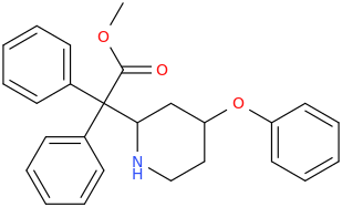 1,1-diphenyl-1-carbomethoxy-(4-phenoxypiperidin-2-yl)methane.png
