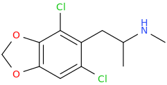 1-(2,6-dichloro-3,4-methylenedioxyphenyl)-2-methylaminopropane.png