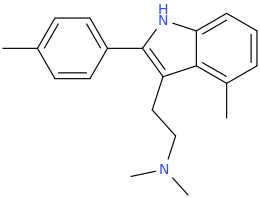 1-(2-(4-methylphenyl)-4-methylindole-3-yl)-2-dimethylaminoethane.png