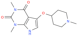 (5,7-dimethyl-5,7-diaza-4,6-dioxoindole-3-yl)-(1-methylpiperidine-4-yl)ether.png