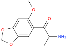 1-(2-methoxy-4,5-methylenedioxyphenyl)-2-amino-1-oxopropane.png