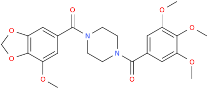 1-(3%2C4-methylenedioxy-5-methoxyphenylmethanone-yl)-4-(3%2C4%2C5-trimethoxyphenylmethanone-yl)piperazine.png