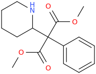 1-phenyl-1,1-dicarbomethoxy-1-(piperidin-2-yl)methane.png