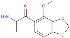 1-oxo-1-(2-methoxy-3,4-methylenedioxyphenyl)-2-aminopropane.png