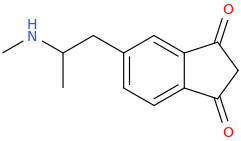 N-methyl-1,3-di-oxo-6-(2-aminopropyl)indan.png