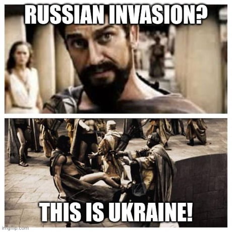 Zelenskyy and Ukraine is a modern day 300 - 9GAG
