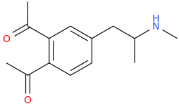 1-(3,4-di(1-oxoethyl)phenyl)-2-methylaminopropane.png