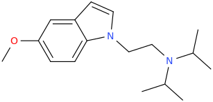 %5B2-(5-methoxy-1H-indol-1-yl)ethyl%5Dbis(propan-2-yl)amine.png