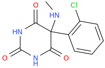 1-methylamino-1-(2-chlorophenyl)-(2,4,6-trioxo-3,5-diazacyclohexane).png