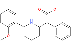 1-aza-6-(2-methoxyphenyl)-2-(1-carbomethoxy-1-phenylmethyl)cyclohexane.png