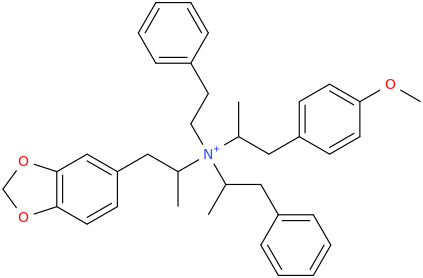 %20N-(2-(3%2C4-methylenedioxyphenyl)-1-methylethyl)-N-(2-phenyl-1-methylethyl)-N-(2-phenyl-1-ethyl)-N-(2-(4-methoxyphenyl)-1-methylethyl)ammonium.png